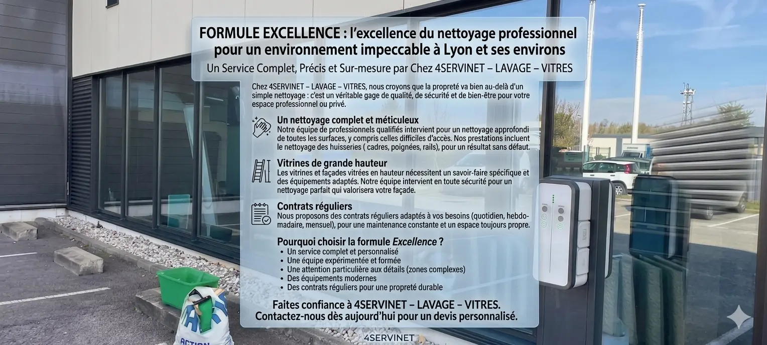 Formule Excellence nettoyage professionnel Lyon